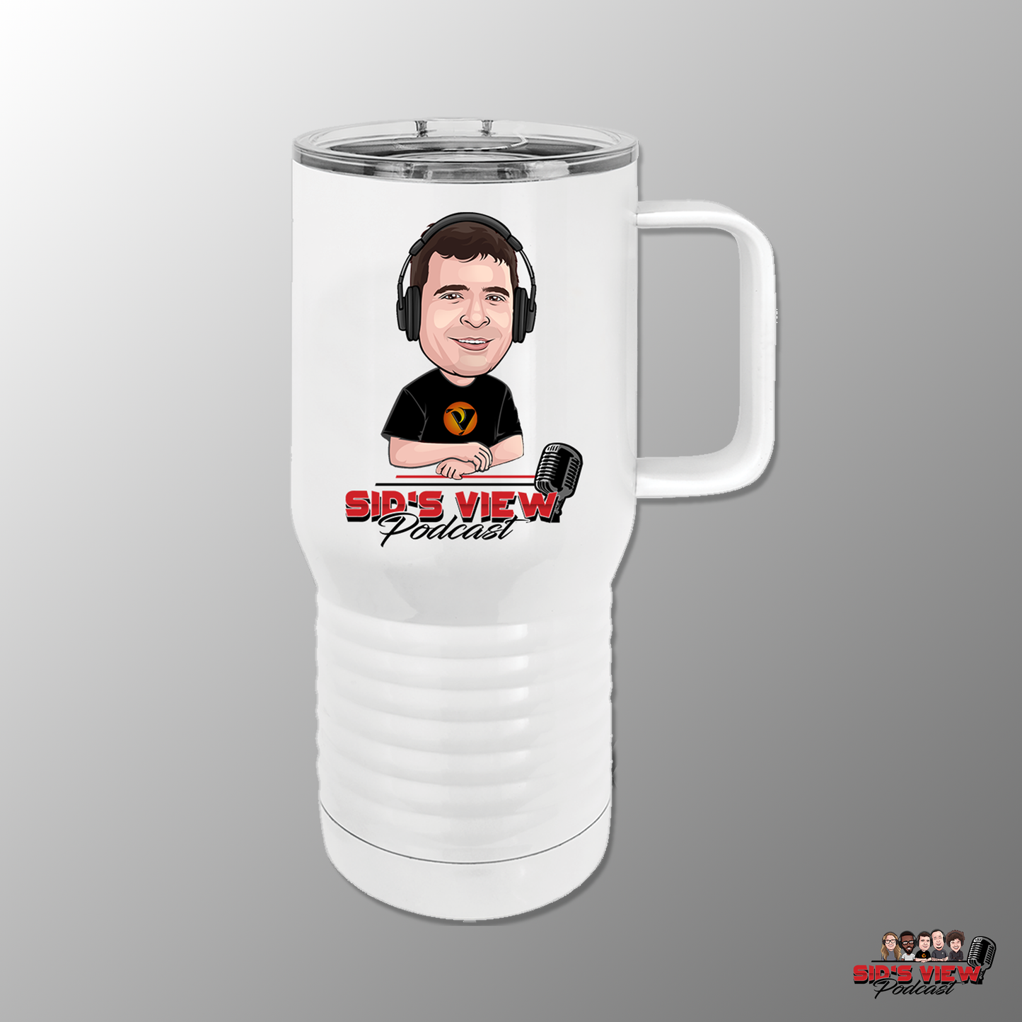 SVP Sid Caricature Logo Tumbler - WHITE