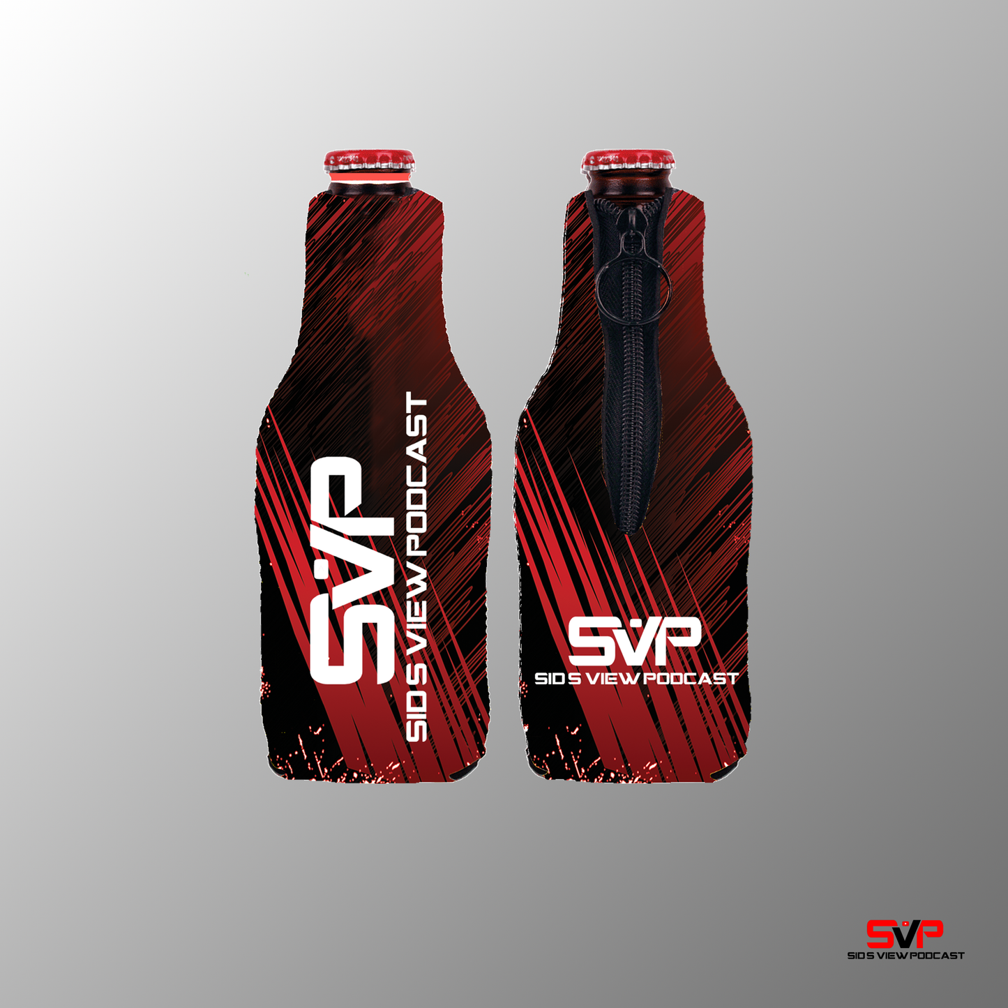 Sid's View Gaming Logo Bottle Koozie
