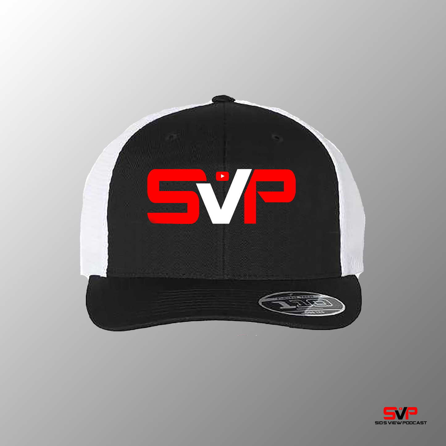 SVP Gaming Logo Trucker Snapback Hat - BLACK
