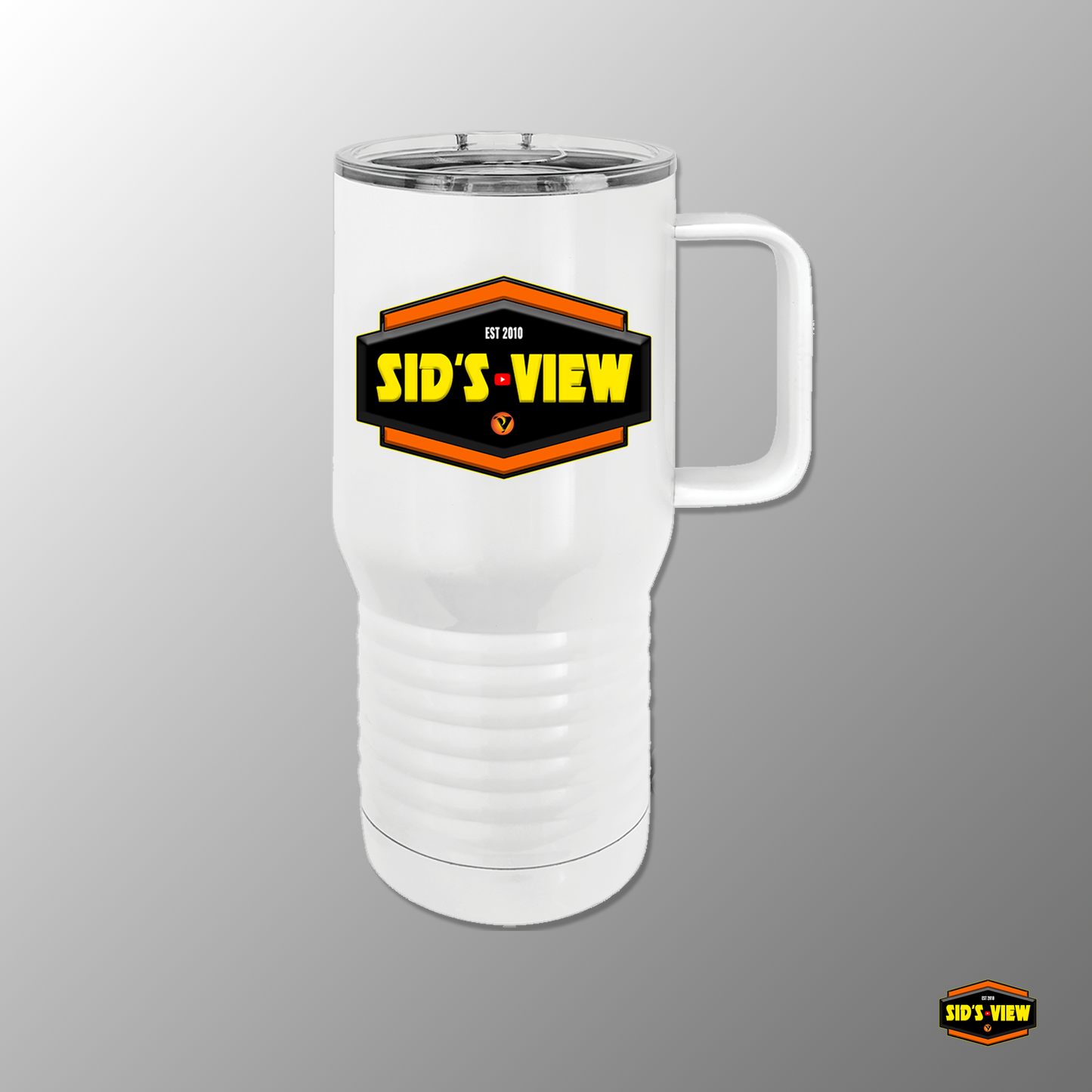 Sid's View Badge Logo Tumbler - WHITE