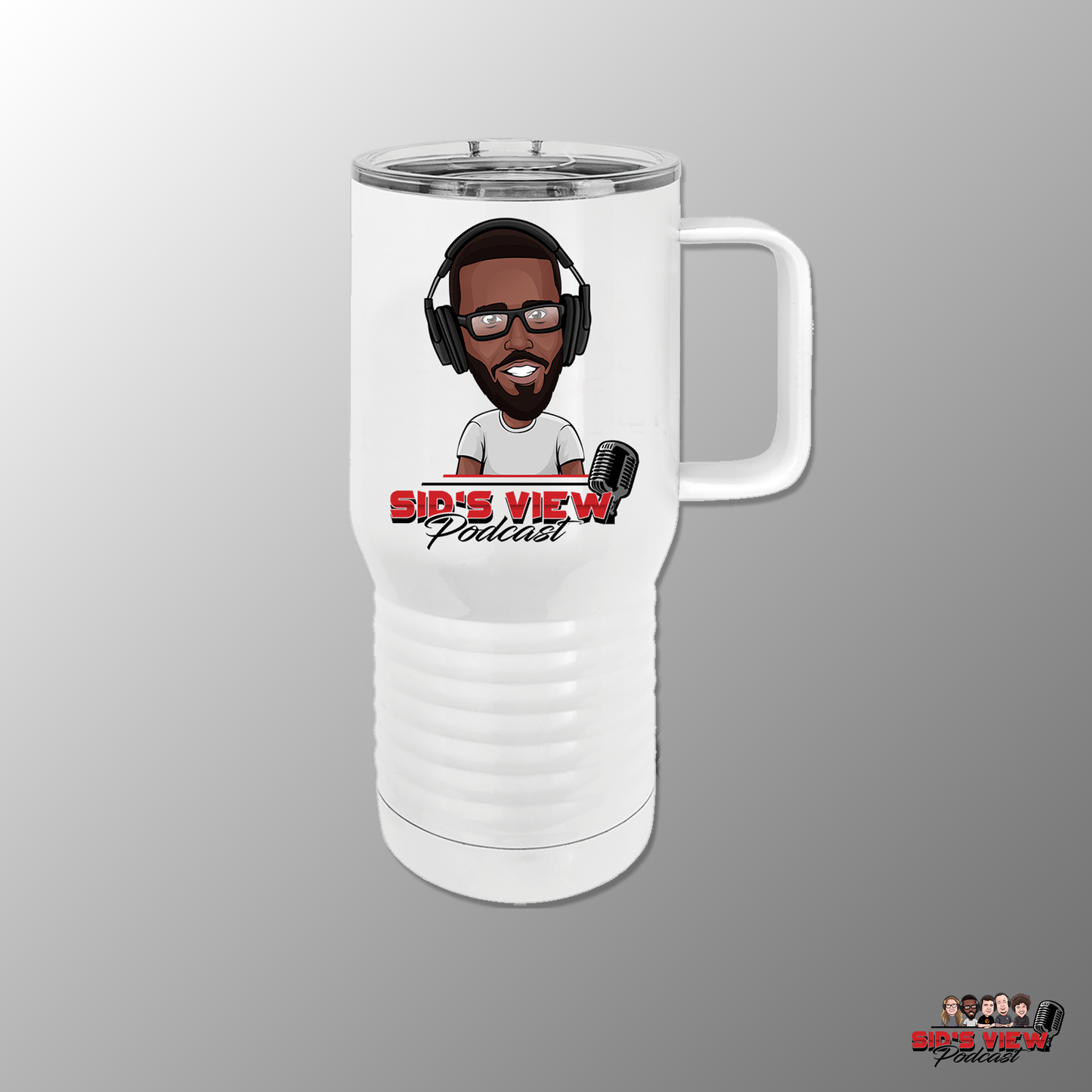 SVP Bonssa Caricature Logo Tumbler - WHITE