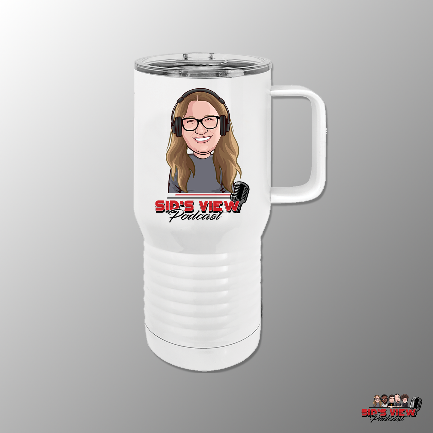 SVP Remy Caricature Logo Tumbler - WHITE