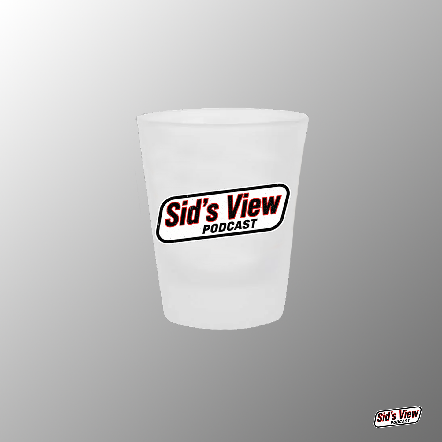 SVP Plate Logo Frosty Shot glass