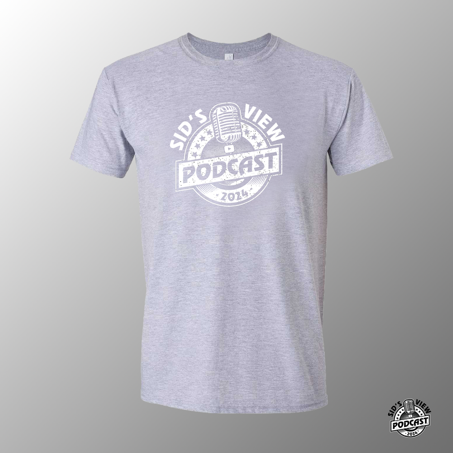 SVP Retro Logo T-shirt - GRAY/White