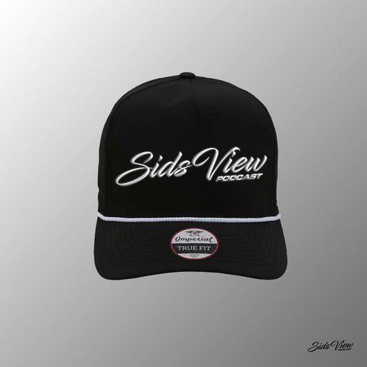 SVP Script Logo Embroidered Rope Hat - BLACK