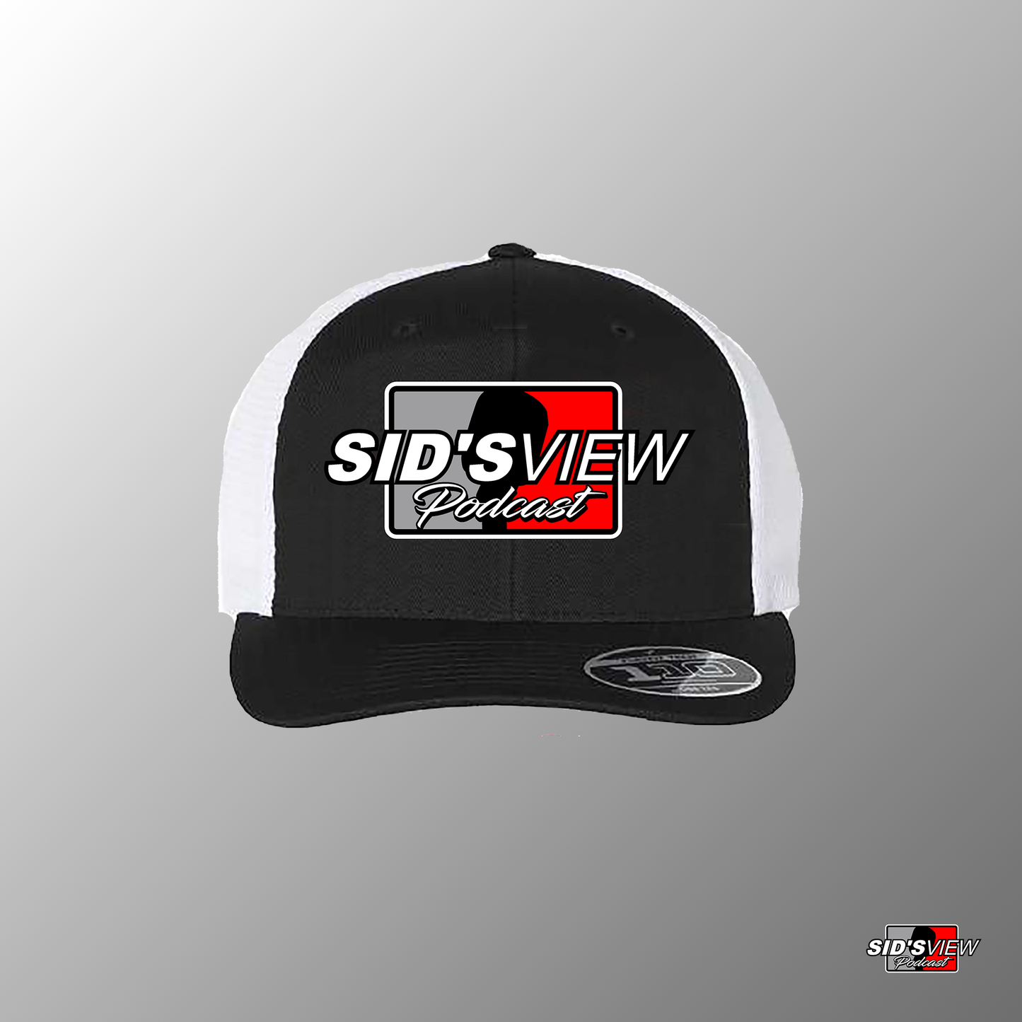 SVP Silhouette Logo Trucker Snapback Hat - BLACK