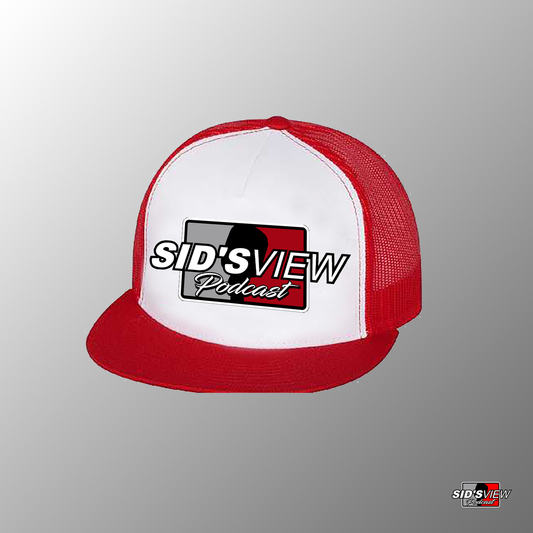 SVP Silhouette Logo Trucker Snapback Hat - RED